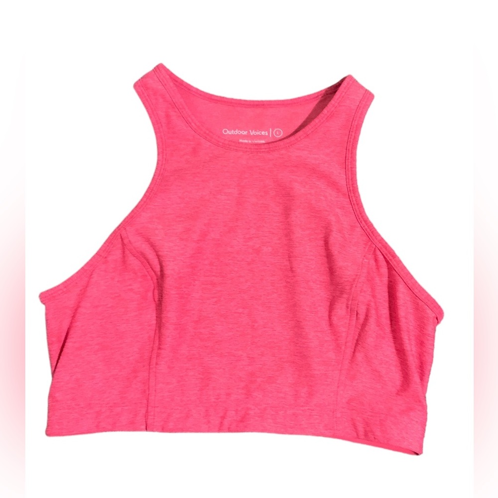 Outdoor Voices Athena Crop Pink/Flamingo, Size L